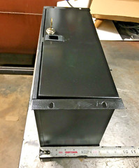 Rack Lockbox 16-gauge steel, mounts in audio rack cases 19-W 9-D 7-H