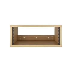 4U Wooden Desktop Studio Rack, Standard Rack for Equipment in Golden Oak Fini…