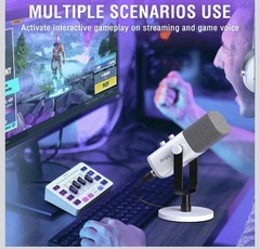 FIFINE Gaming Equipment Bundle, XLR/USB Streaming Dynamic Microphone with Audio