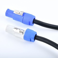 3Pcs 6ft 16AWG Stage Lighting Fixture For PowerCon Power-Through Blue Cables HOT