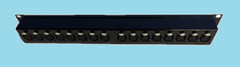 Mamba 16 XLR Male on FRONT to 16 XLR Female on BACK 1RU XLR to XLR Patch Bay