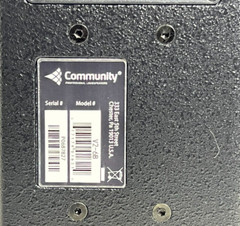 Community V2-6B 6.5″ 2-Way 100W Black Passive Speaker W/Bracket #17492 (One)THS