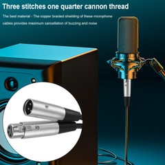 XLR Balanced Microphone Mic Pro Audio Cable Cord Male to Female 10/15/20FT PVC