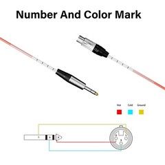 PRORECK 4 Channels 6ft Snake Cable 1/4“ TRS-XLR Female Audio Cable