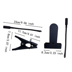 Gooseneck Microphone Stand Bracket Clip with Clip Drum Accessories Metal Easy to