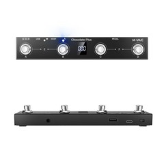 M-VAVE Chocolate Plus Wireless MIDI Foot Controller 4 Buttons BT Black
