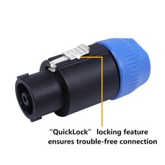 8Pack NL8FC 8 Pole Locking High-Load Speakon Connector Replacement for Neutrik