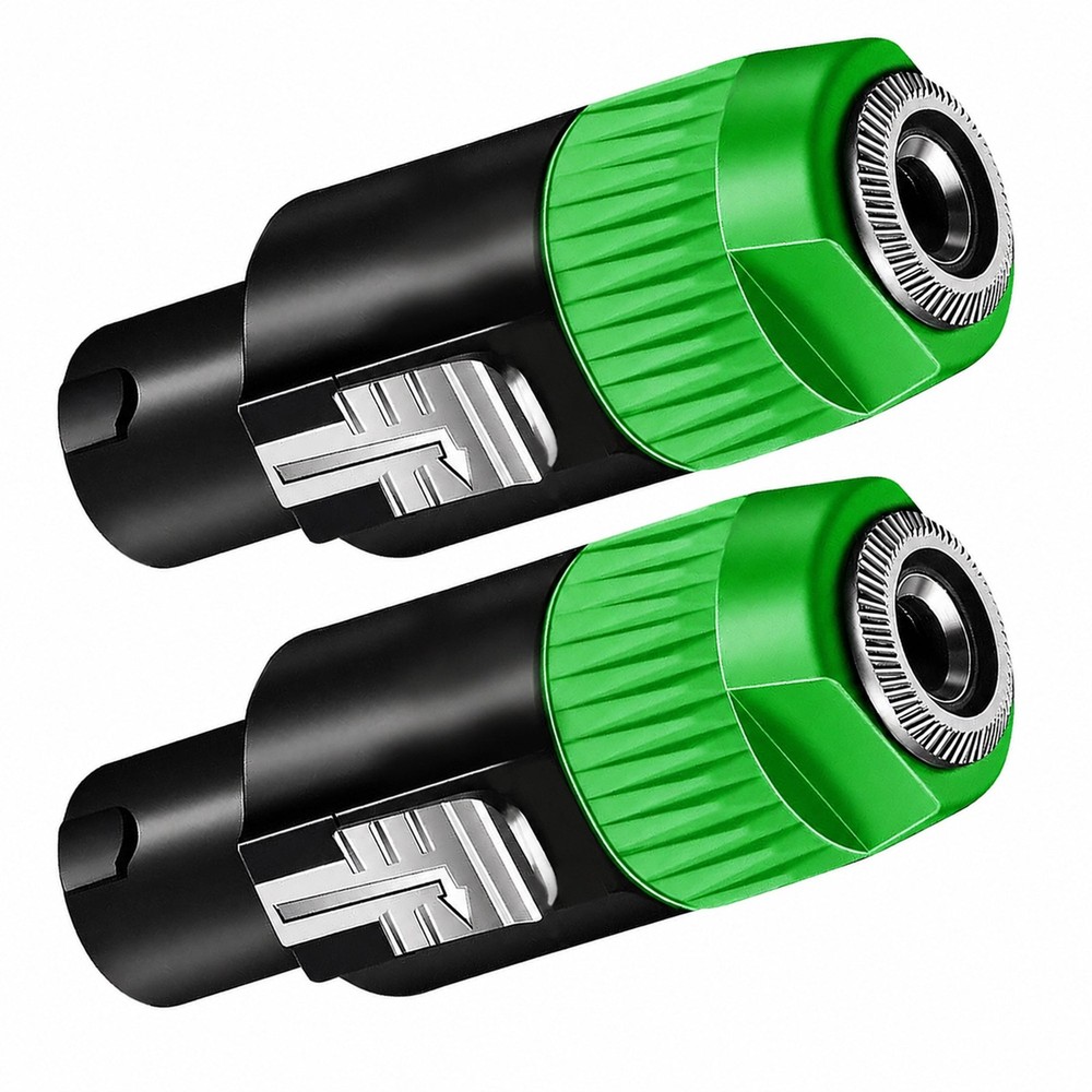 5 Core Speakon 1/4″ Female – Male Connectors Pair 4 Pole SpeakON Connector