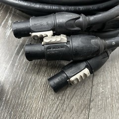 Lot Of 5 Neutrik Powercon True1 15 Ft Extension Jumper Cable 20A 250 Used