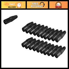 20 PCS 3-Pin XLR Male Connectors for DMX Audio Snake Cables – Pro Sound Gear