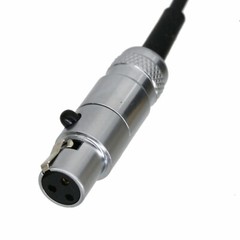 Mini-XLR 3Pin TA3F jack to Microdot 3″ audio RF cable for Microphones headphones