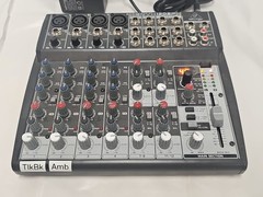 Behringer XENYX 1202FX 12 CH Audio Mixer 100 Digital Effects Tested Power Supply