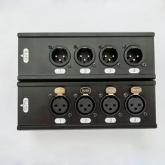3-Pin 4 Channel XLR Male Female to Single Ethercon Audio Network Box Extender US