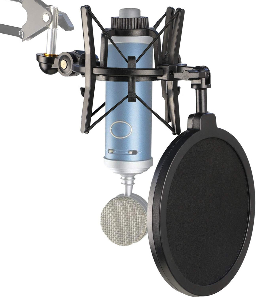 Bluebird Shock Mount with Pop Filter, Windscreen and Shockmount to Reduce Vibrat