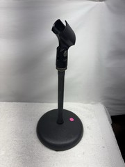 8″ THREADED FIXED MIC STAND & CLIP / BASE