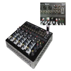 6 Channel USB Mp3 Bluetooth Mixer Console Audio PA Stage Party Mixing for Stage