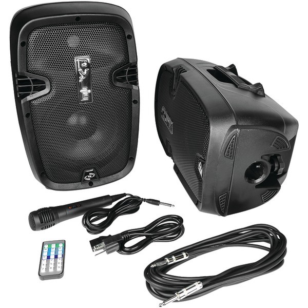 Pyle Active + Passive PA Speaker System Kit, Black -PPHP849KT