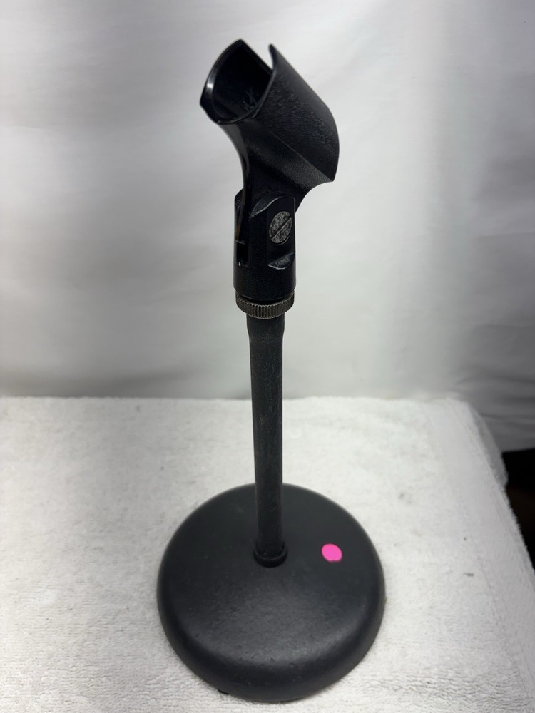 8″ THREADED FIXED MIC STAND & CLIP / BASE