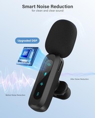 WARM BOX Mini Microphone for iPhone Android Phone – Wireless Lavalier Microph…