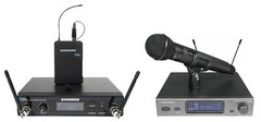 Audio Technica ATW-3212/C510DE2 Handheld Microphone+Receiver+Samson Lavalier Mic