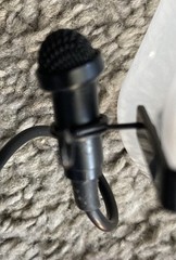 Sennheiser MK104 Lavalier Microphone – Sennheiser wiring, used, Black+clip, wind