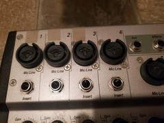 Crate Mixer Cmx52 Audio Mixing Interface Console 5-channel mic w/power adapter