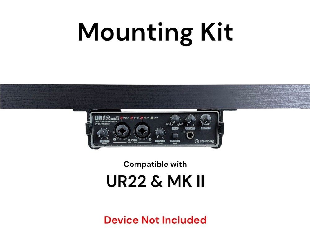 Desk Mount Kit for Steinberg UR22 MKII 2×2 & UR24C – Under Desk Mount Brackets