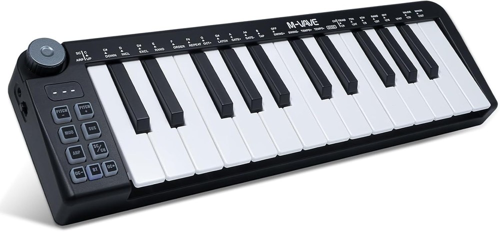 M-VAVE SMK-25 Mini Wireless Bluetooth MIDI Keyboard Controller