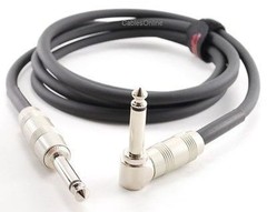 6ft. Kirlin 1/4″ Mono Straight/Right-Angle Male/Male Instrument Cable