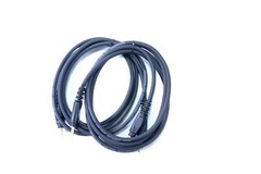 6ft mono 1/8” (3.5mm) TS audio male to male cables 2 pack