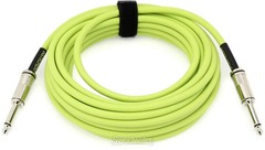 Ernie Ball P06419 Flex Straight to Straight Instrument Cable – 20-foot, Green