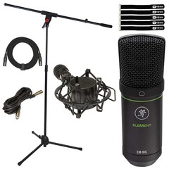Mackie EM-91C Pro Studio Vocal Recording Condenser Microphone w Mic Boom Stand