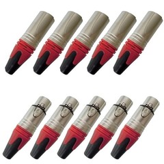 XLR 3pin Male Plug and Female Socket with Fine Nickel Plated housing