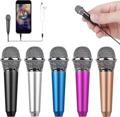 Mini Mic for iPhone, Android, Laptop – Vocal, Video, Podcast Use, Black