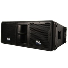 Pair of Premium Passive 2×10 Line Array Speakers with Dual Compression Drivers