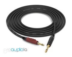 Canare Quad L-4E6S Instrument Cable | Silent 1/4″ TS to 1/4″ TS | Black 30 Ft