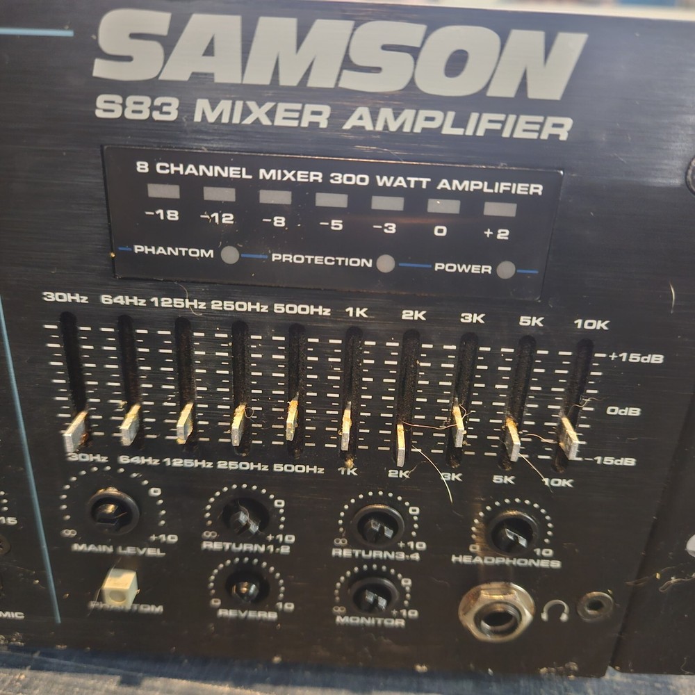 3x Peak Knobs For Samson S83 Mixer Amplifier 8channel 300watts