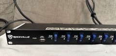 Rockville RDF9U 1U 15A Rack Mount DJ Pro Audio Power Supply Strip w/USB Charging