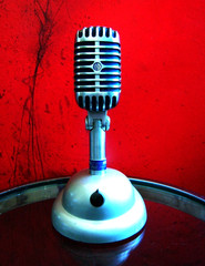 Vintage 1958 Stromberg Carlson MC-41 dynamic microphone Shure 55S Elvis w stand