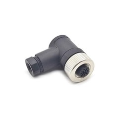 M12 4 Pin Female Connector, 12mm A Code Industrial Circular Connector IP67
