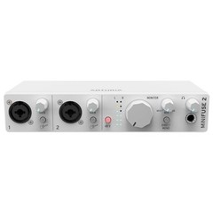 Arturia MINIFUSE-2-WHITE Flexible Dual Audio Recording Interface in White