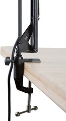 Gator Frameworks Desk-Mounted Broadcast Microphone Boom Stand for Podcasts