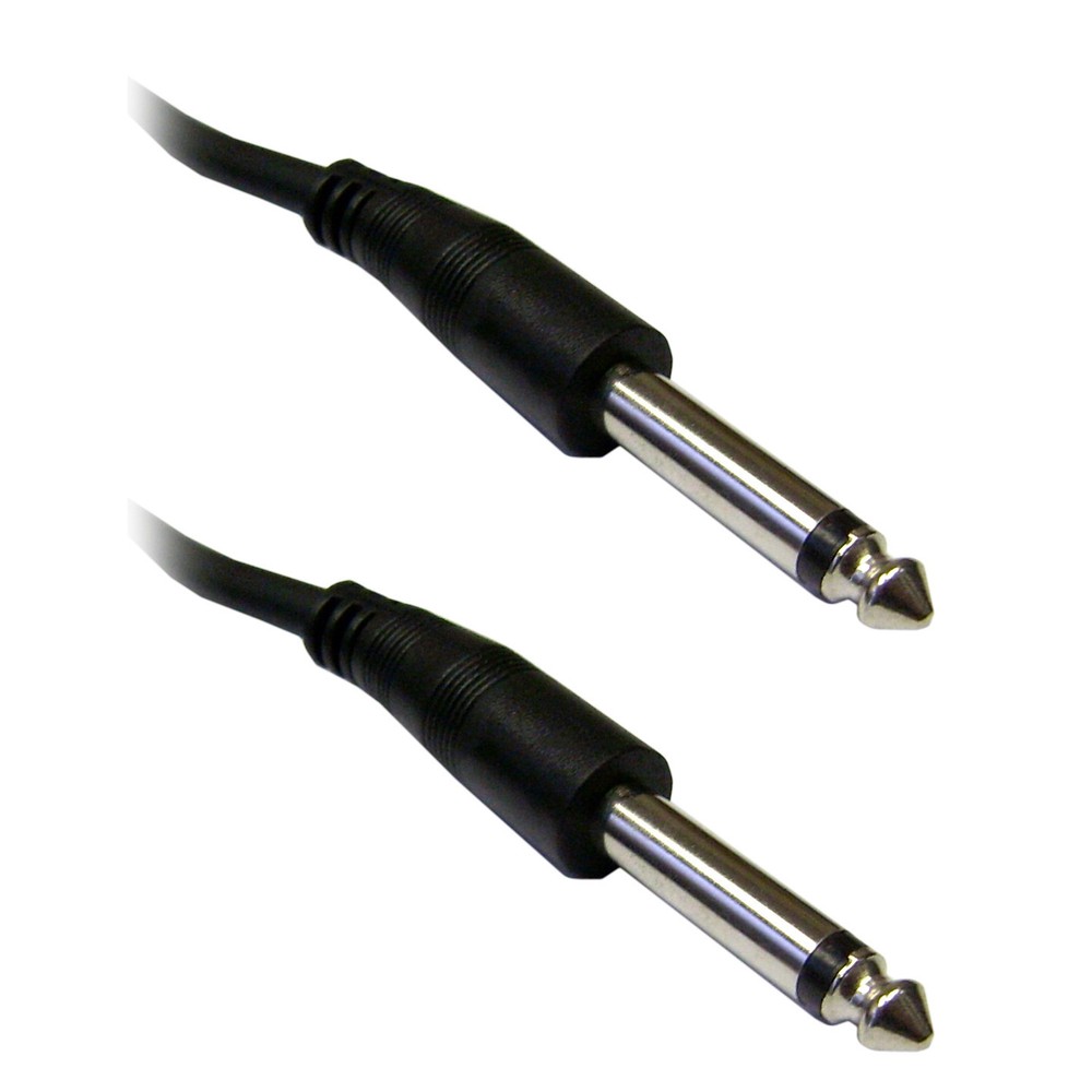 15ft 1/4 inch Mono Patch Cable, 1/4 Male 15 foot 10A1-61115