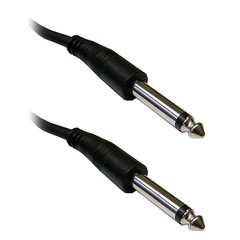 15ft 1/4 inch Mono Patch Cable, 1/4 Male 15 foot 10A1-61115