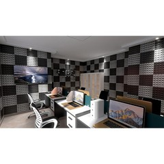 24 48 96 Pack Acoustic Foam Panels Studio Noise Soundproofing Wall Tiles 12*12in