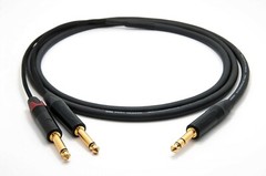 Mogami 2930, Single Channel Insert Cable W/ Neutrik Gold TRS to Dual TS, 12 Ft.