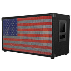 Empty 2×12 Guitar Speaker Cabinet with Interchangeable USA Grille – 8 Ohm