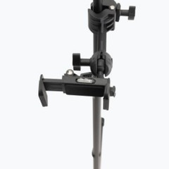 Mic Stand Smartphone Holder + 15ft Production Grade Right-Angle XLR Cable Bundle