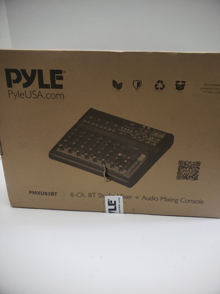Pyle PMXU83BT 8-Channel Bluetooth Studio Mixer