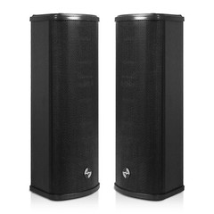 OPEN BOX:Sound Town IP55 70V/100V 2×5″ Column Array Speaker(TARVOS-CL25B-PAIR-R)